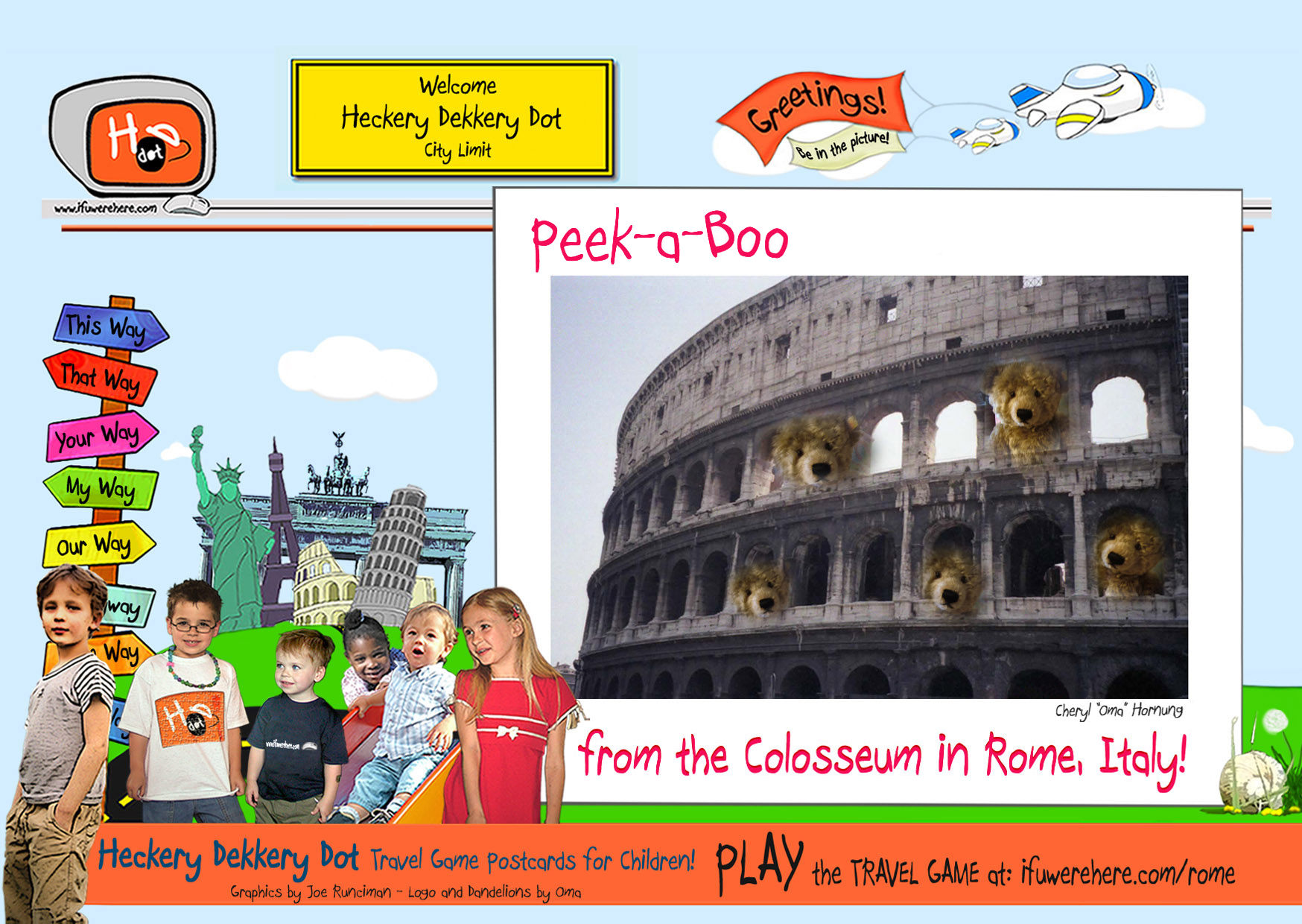 (3) Grab your Teddy Bear, and let's go to the Colosseum!